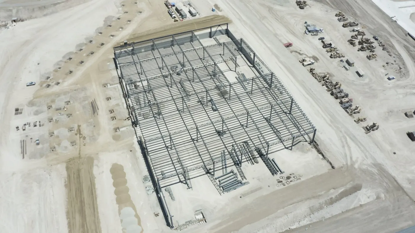 Drone pass over the Tijuana build