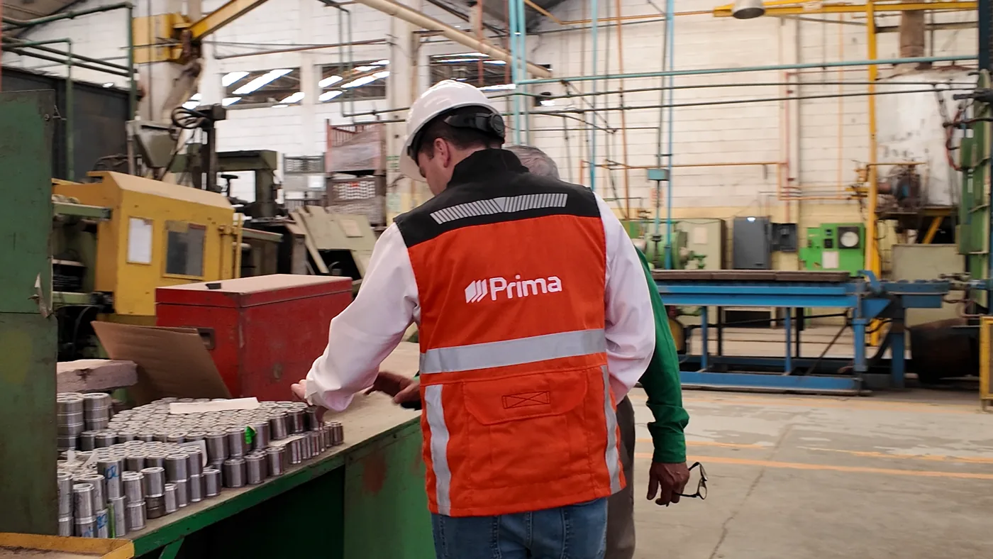Machine shop floor, with Prima crew on it
