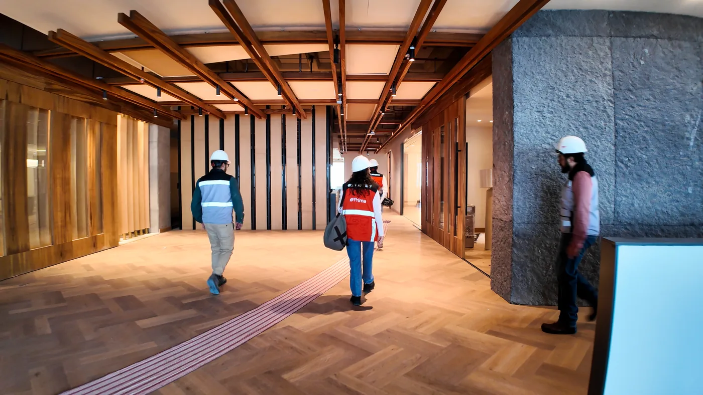 A finished interior, handed over